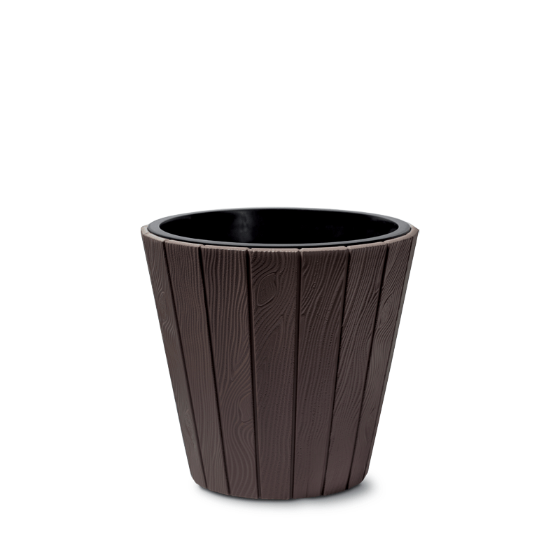 Woode flowerpot