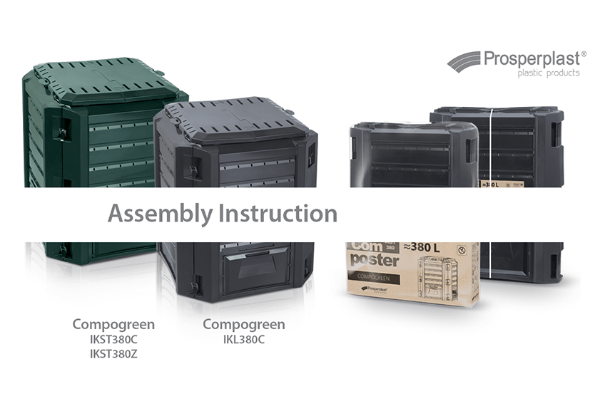 How to assemble the Compogreen IKST380, IKL380 composter?