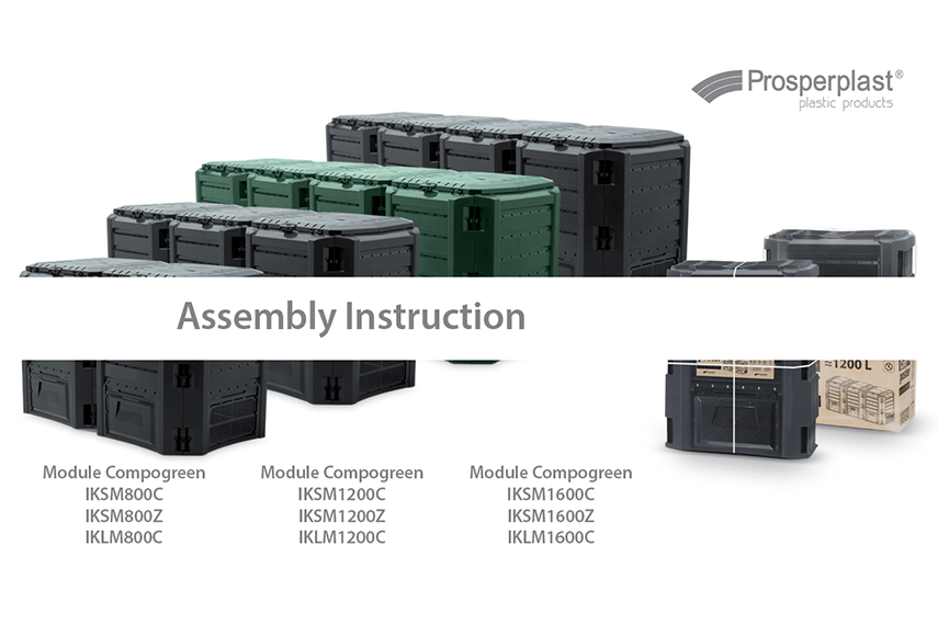 How to assemble the Module Compogreen IKSM800, IKSM1200, IKSM1600 composter?