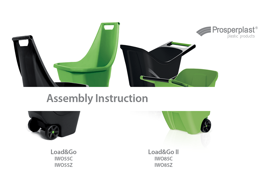 How to assemble the Load&Go IWO55 and Load&Go II IWO85 garden wheelbarrow?