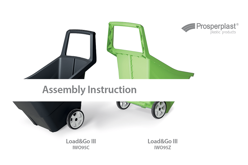 How to assemble the Load&Go III IWO95C and IWO95Z garden wheelbarrow?