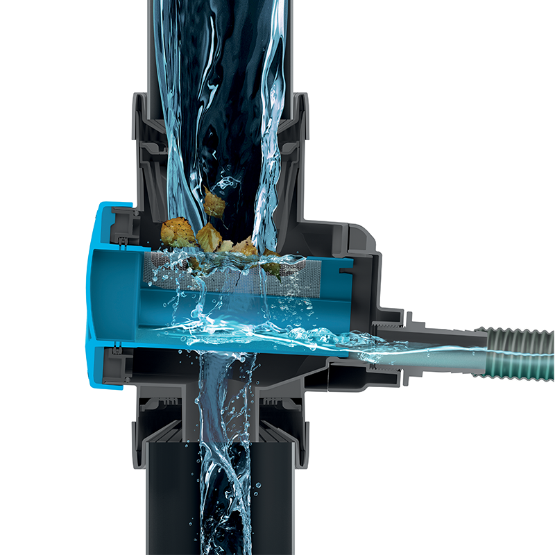 Water collector with mesh filter