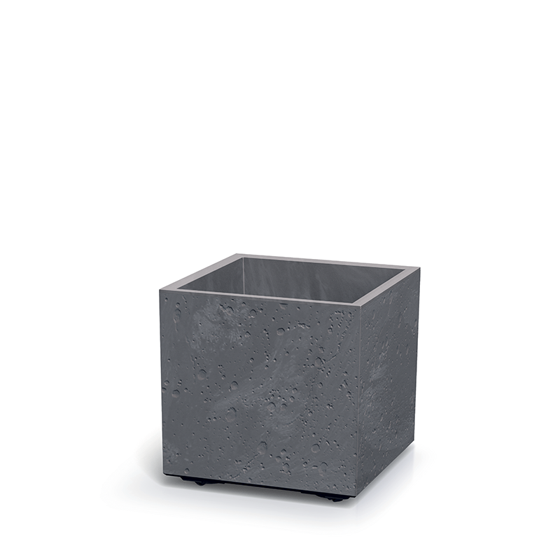 Sierra Square Beton Effect flowerpot